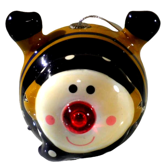 Baltimore Ravens NFL Licensed LED Santa and Snowman Christmas Ornaments - Picture 7 of 12